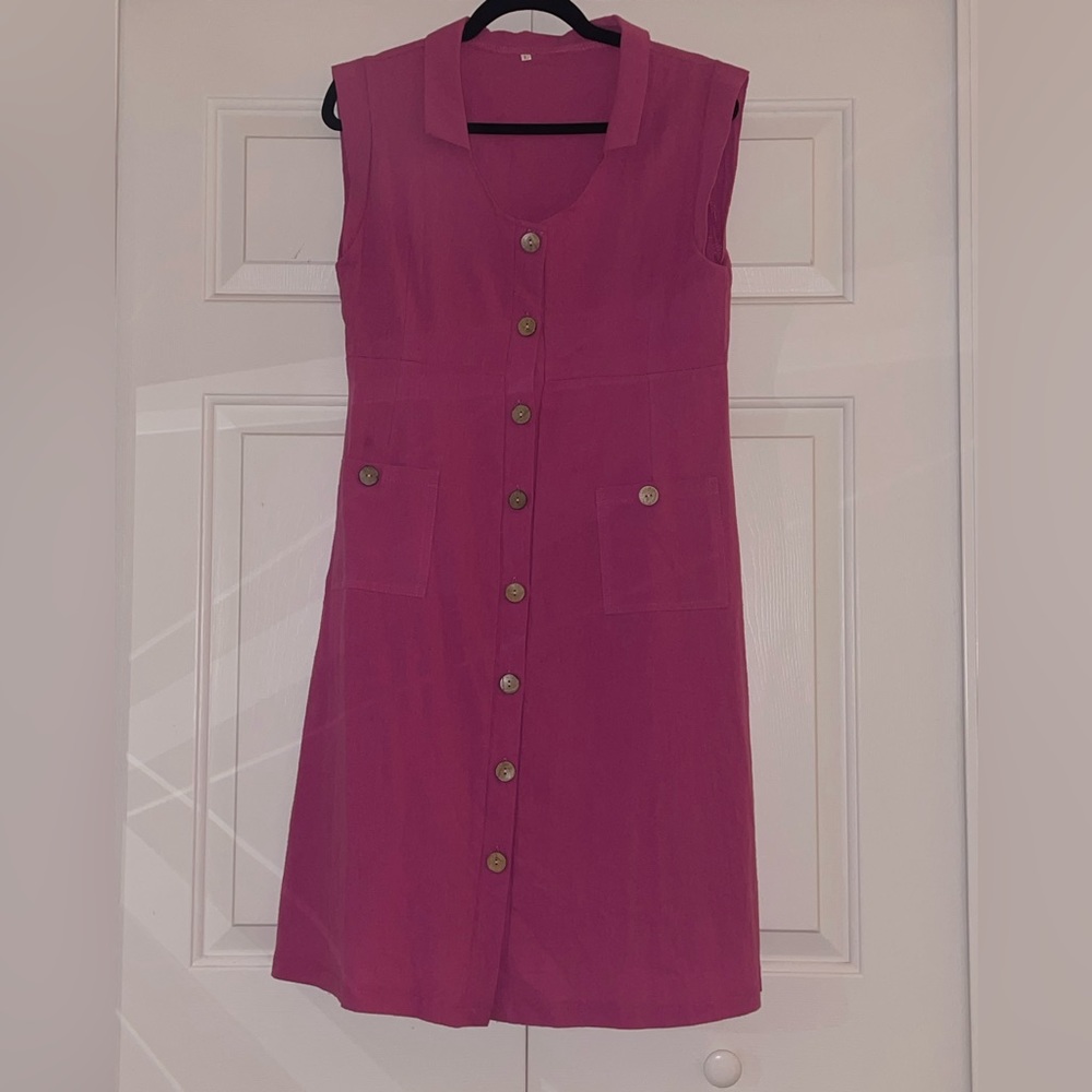Pink T-shirt dress size L